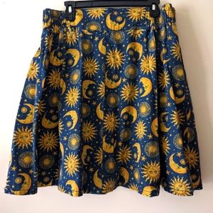 Dangerfield celestial denim skirt